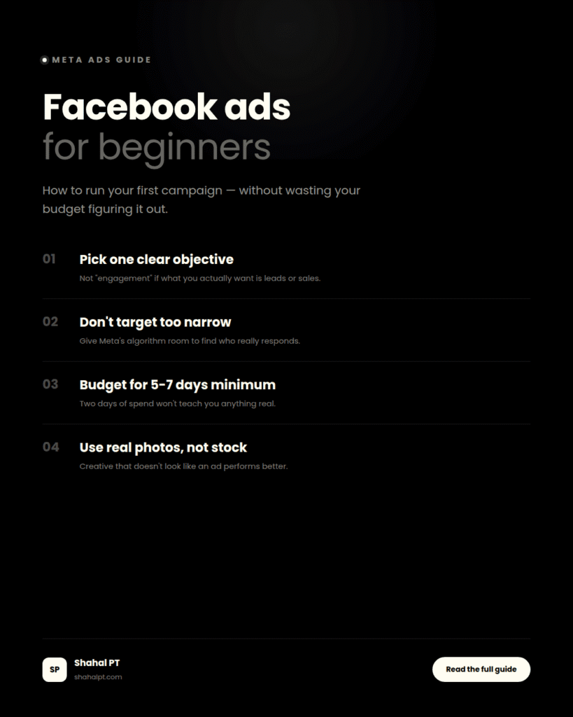 facebook ads for beginners