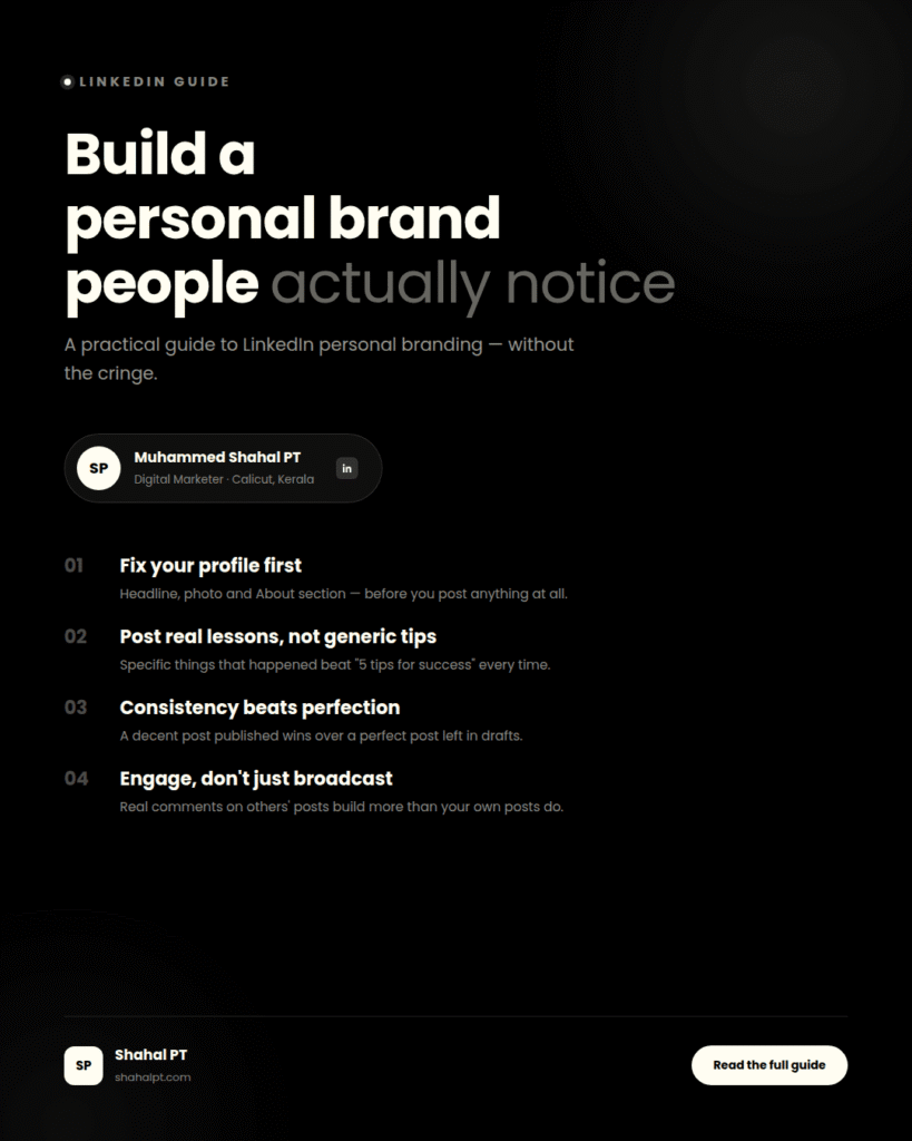 how to build personal branding on linkedin
