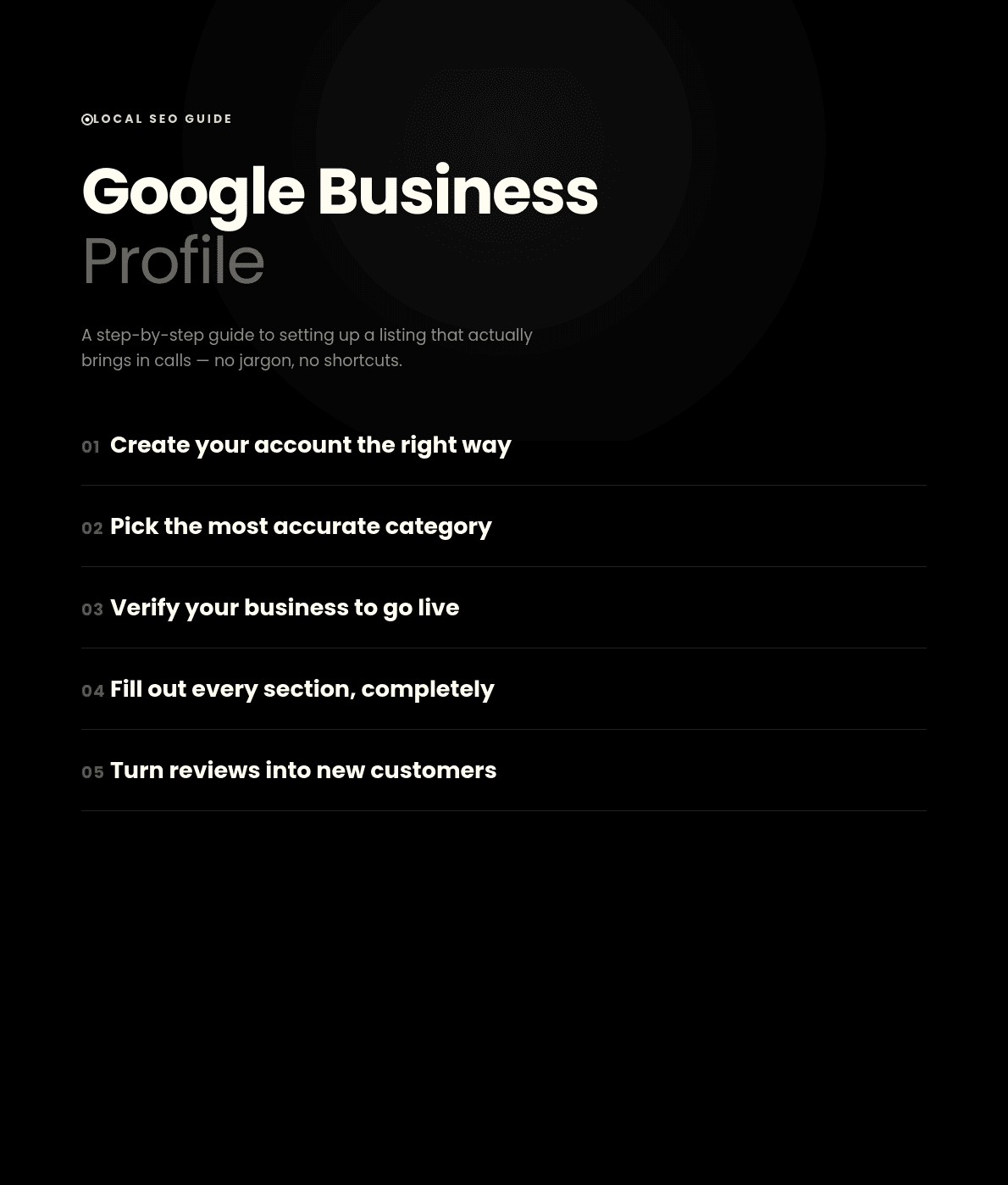 how to create a google my business account