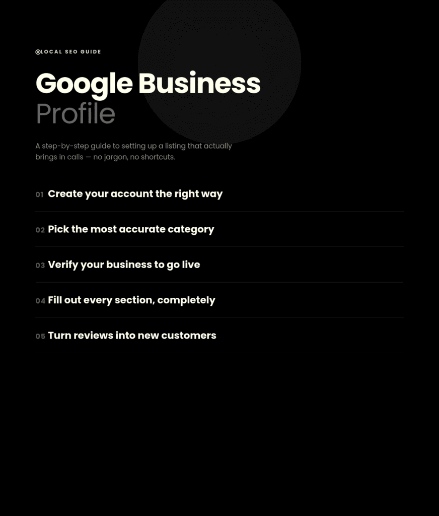 how to create a google my business account